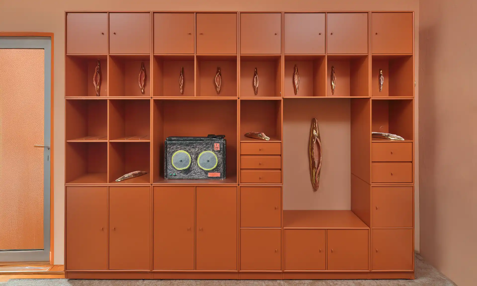 Diverse Muscheln zur ambivalenten Metapher zwischen Naturform und weiblicher Sexualität