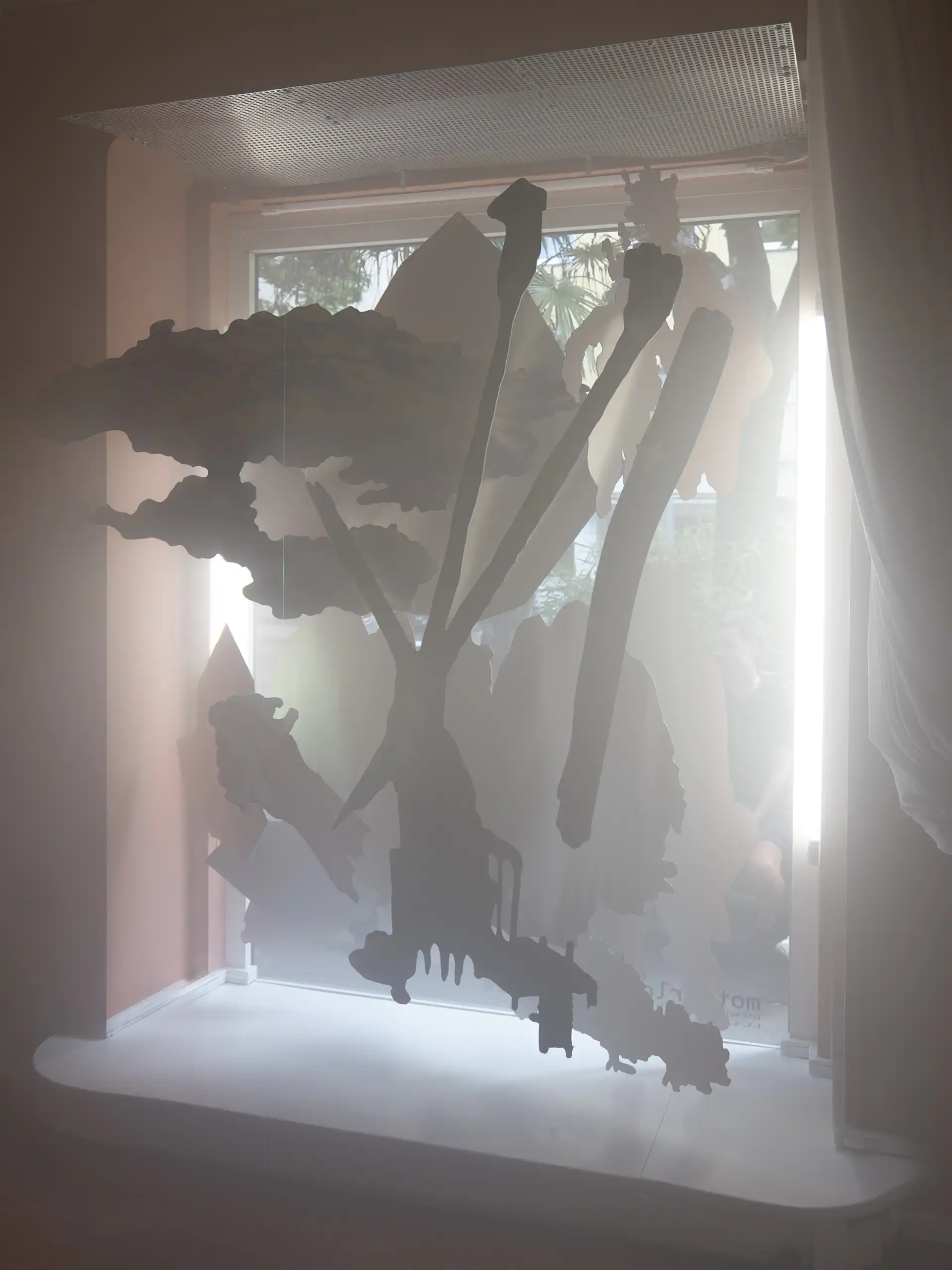 Mehrschichtiges 3D Skulptur von einem Baum