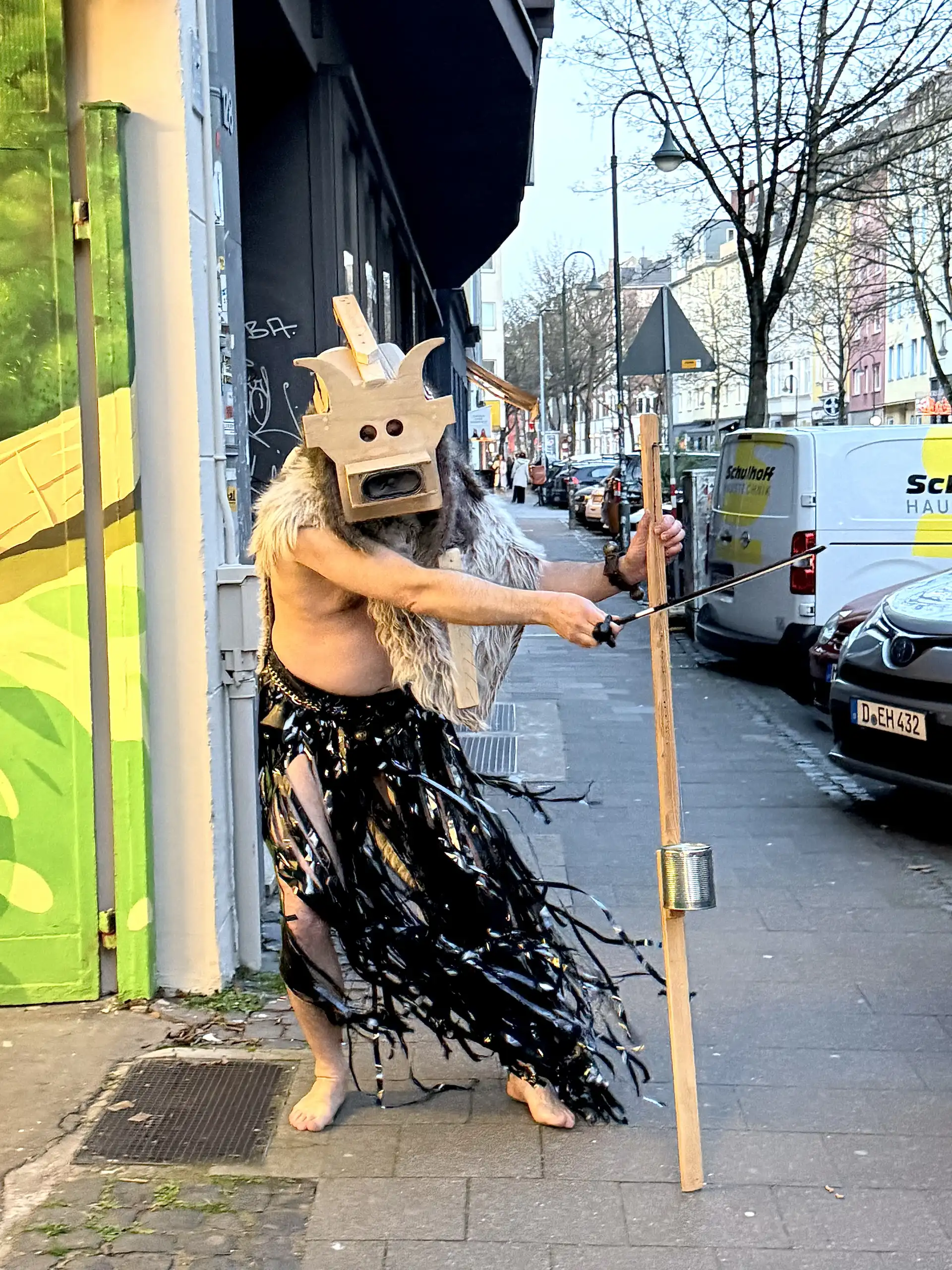 Eine künstlerische Darstellung während der Ausstellung Altopiano