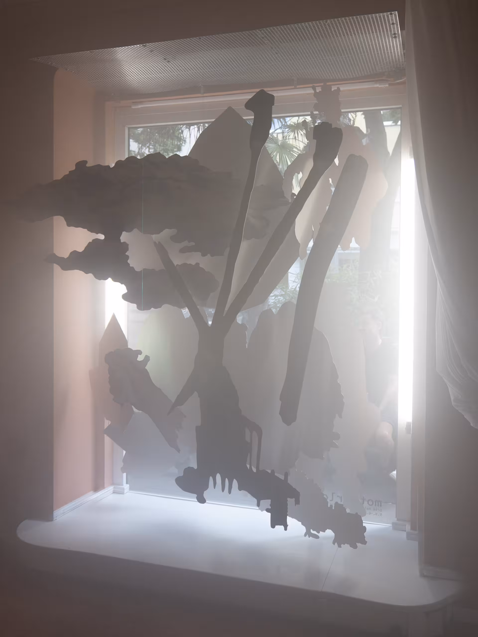 Mehrschichtiges 3D Skulptur von einem Baum